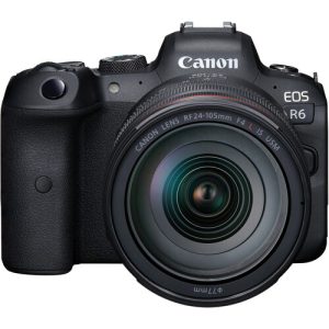 photo of a canon mirrorless digital camera